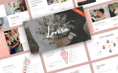 Lovely Wedding Minimalist PowerPoint Template