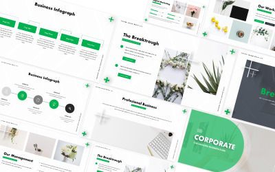 Plantilla de PowerPoint de empresa de negocios corporativos