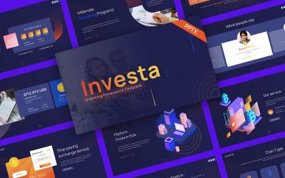 Plantilla de PowerPoint moderna de inversión de Investa