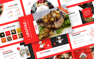 Legitaz Eten Sjablonen PowerPoint presentatie