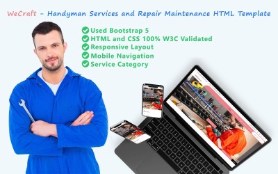 WeCraft - Tamirci Hizmetleri ve Onarım Bakım HTML Şablonu