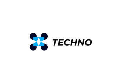 Абстрактный логотип Connect Dot