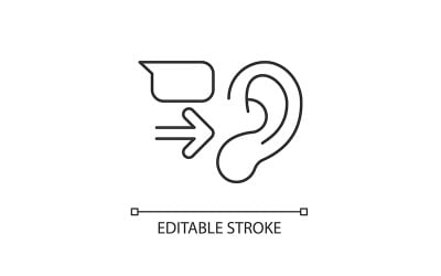 Lineair pictogram berichtontvanger