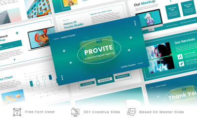 Provite - Creatief digitaal bureau Business Keynote-sjabloon