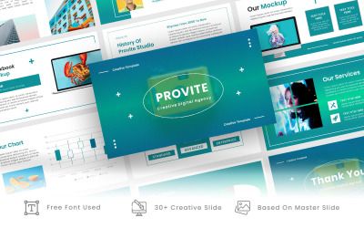 Provite - Plantilla de Keynote empresarial de agencia digital creativa