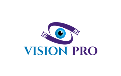 Szablon logo symbolicznego niestandardowego projektu oka 4
