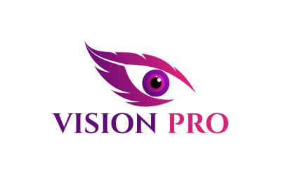 Szablon logo symbolicznego niestandardowego projektu oka 6