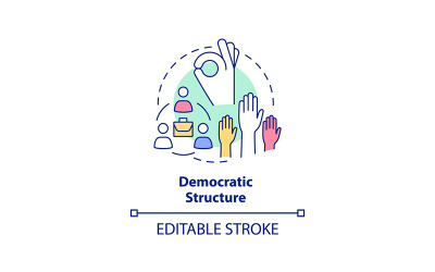 Democratic Structure Concept Icon