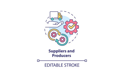 Suppliers And Producers Concept Icon