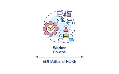 Symbol für das Konzept der Arbeitergenossenschaften