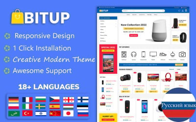 Bitup - Thème OpenCart réactif polyvalent pour l&amp;#39;électronique