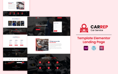 Carep - Usługi samochodowe Gotowy do użycia szablon strony docelowej Elementor