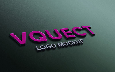 Kostenloses Premium-3D-Logo-Mockup