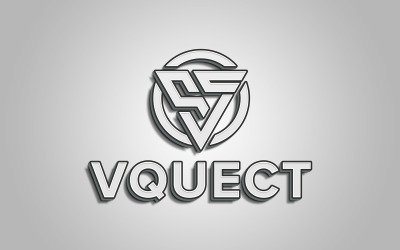 Макет стиля текстового эффекта Vquect