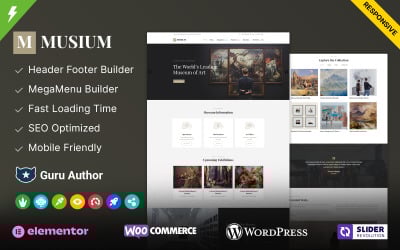 Musium - Тема WordPress для художньої галереї та музею