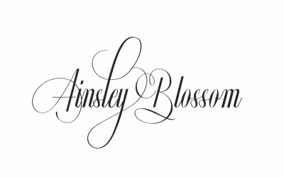 Ainsley Blossom Kalligrafi teckensnitt