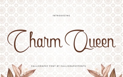 Charm Queen handskrivet teckensnitt