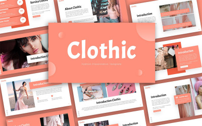 Clothic Fashion többcélú PowerPoint bemutatósablon