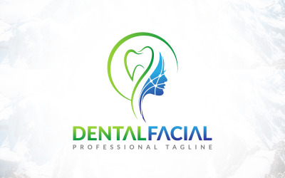Dents dentaires avec logo de chirurgie faciale