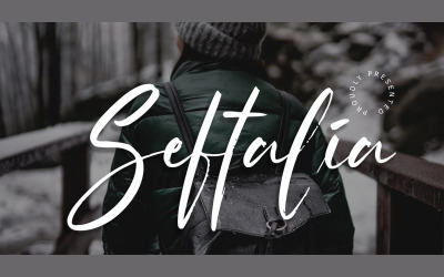 Seftalia Brush Handwritten Font