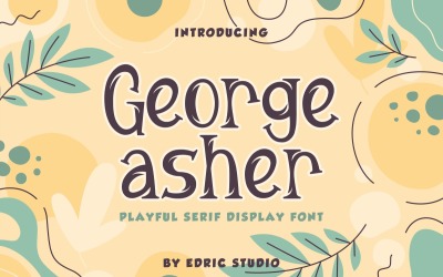 Унікальний шрифт Джорджа Ашера з засічками