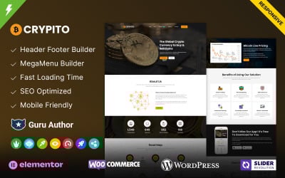 Crypito- WordPress-tema för kryptovaluta