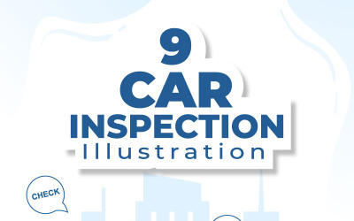 9 Autoinspektion Transport Illustration