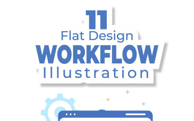 11 Business Workflow Organisation Illustration