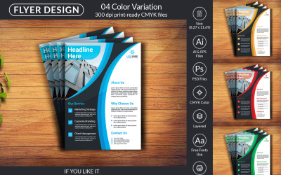 Modèle de conception de flyer d&amp;#39;entreprise V1