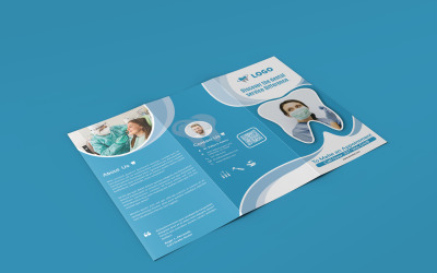 Modello di stampa - Brochure di odontoiatria pediatrica a tre ante