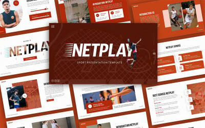 Netplay Sport Многоцелевой шаблон презентации PowerPoint