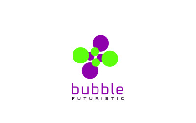 Bubble Round Circle Connected Logo