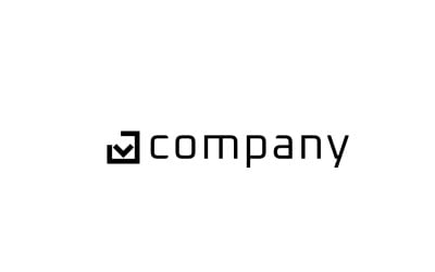 Corporate Tech Modern Check Logo