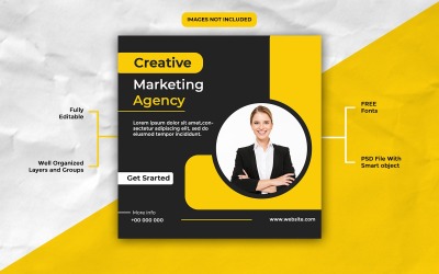 Creative Marketing Agency Social Media Post Templates