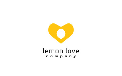 Lemon Love Negative Space Logo
