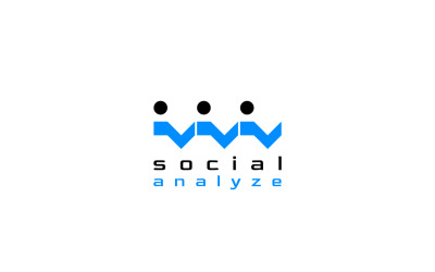 Statistik-Logo für soziale Analyse wachsen