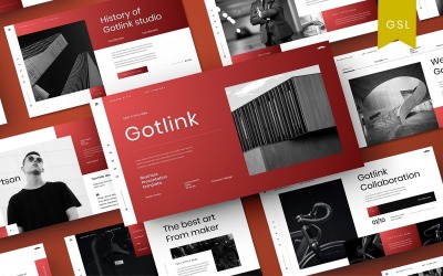 Gotlink - бизнес-шаблон слайдов Google