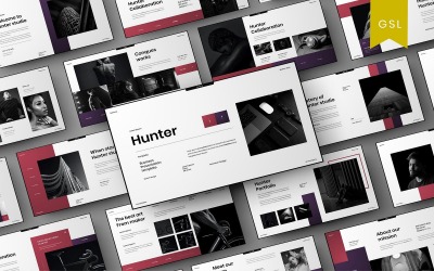 Hunter – Шаблон слайдів Google Business