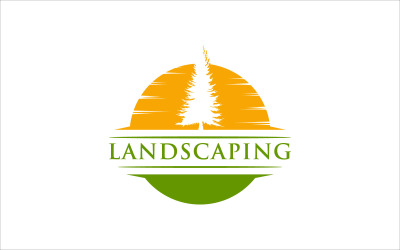 landscaping vector logo template