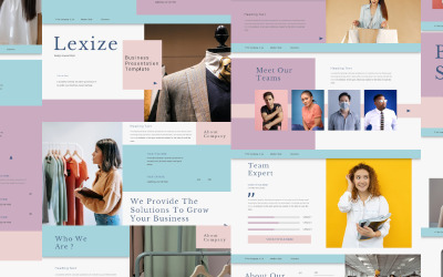 Lexize – Шаблон слайдів Google для бізнес-презентації