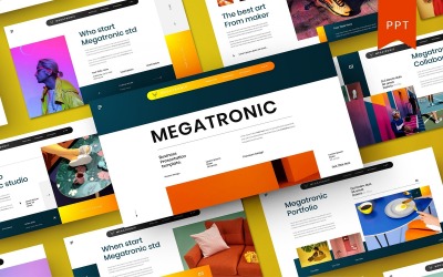 Megatronic – PowerPoint-mall för företag