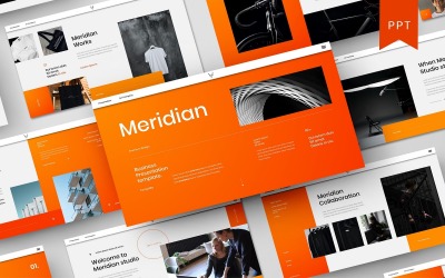 Meridian – PowerPoint-mall för företag
