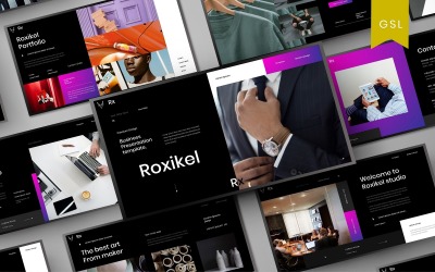 Roxikel – бізнес-шаблон слайдів Google