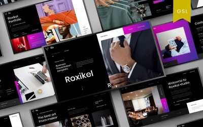 Roxikel - Plantilla de diapositiva de Google de negocios