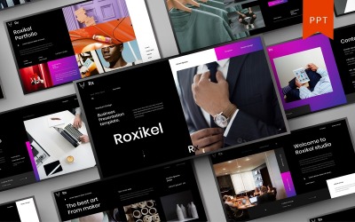 Roxikel – PowerPoint-mall för företag