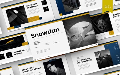 Snowdan - Modello di diapositiva Google aziendale