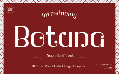 Botuna San Serif — это шрифт.