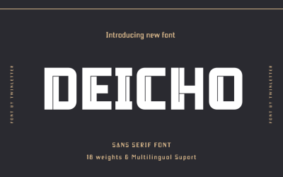 Deicho San Serif ist eine Premium-Schriftfamilie