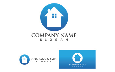Huis en woningbouw Logo en symbool Vector V2