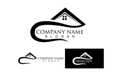 Huis en woningbouw Logo en symbool Vector V35